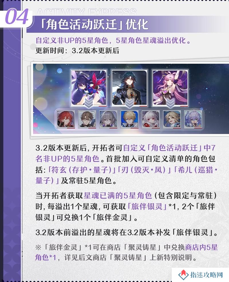 崩坏星穹铁道3.2更新 非UP五星自定义功能讲解